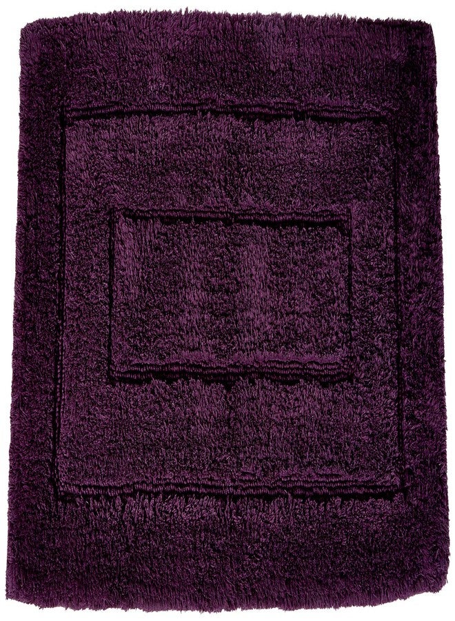 Kassatex Kassa Design Bath Rug, 20 by 32-Inch, Plum - Image 1