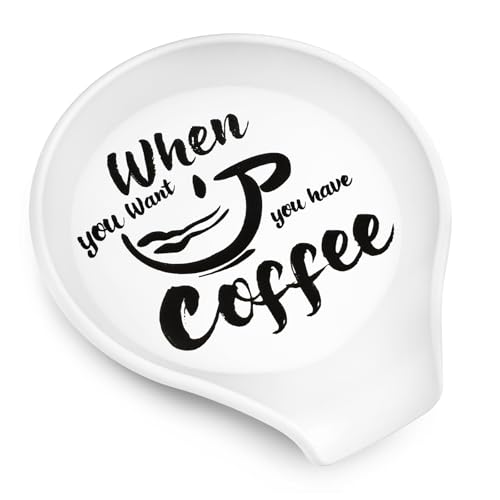 Koluti Silicone Coffee Spoon Rest, Small Spoon Stirrers Coffee Accessories Bar Station Decor, Cute Spoon Buddy Holder for Countertop, 3.6”L x 3.5”W x 0.6”H, White - Image 1