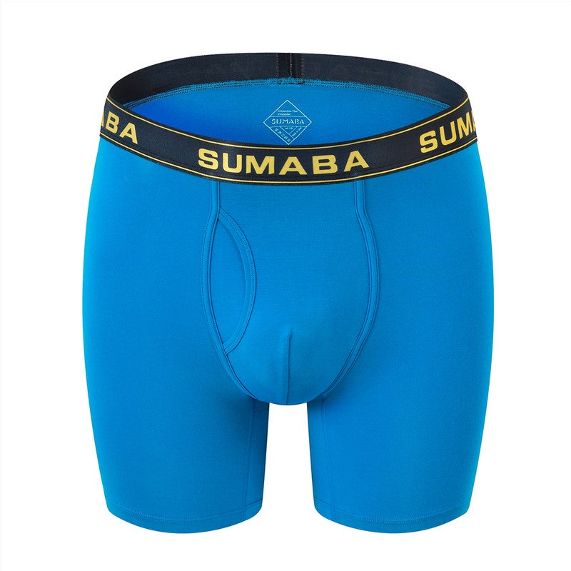 SUMABA Mens
 Extended Leg Sports Underwear, Quick Dry Breathable Moisture Wicking Comfort Boxer Briefs For Daily Training, Available Sizes M To 3XL - Image 1