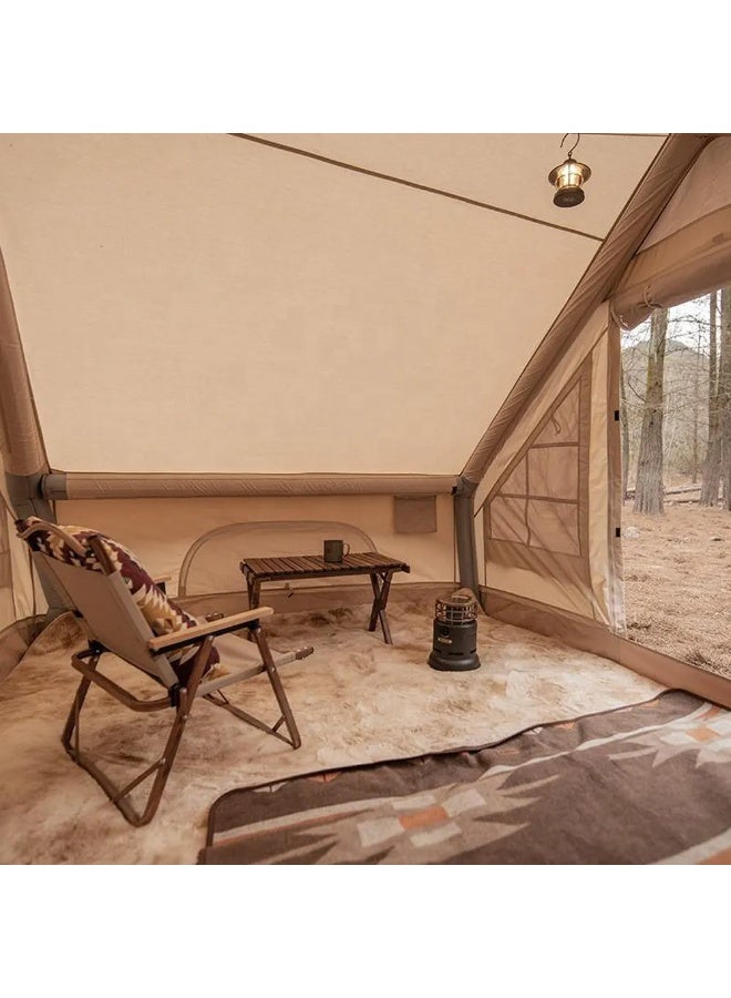 توبيز خيمة توبي القابلة للنفخ 01 خيمة تخييم مع مضخة، خيام تخييم فاخرة تتسع من 4 إلى 6 أشخاص، سهلة التركيب، خيمة خارجية مقاومة للماء والرياح من أكسفورد، خيمة كابينة فاخرة مع نوافذ وأبواب شبكية - Image 3