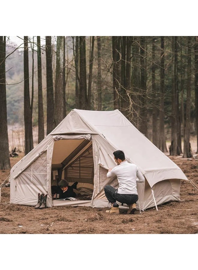 توبيز خيمة توبي القابلة للنفخ 01 خيمة تخييم مع مضخة، خيام تخييم فاخرة تتسع من 4 إلى 6 أشخاص، سهلة التركيب، خيمة خارجية مقاومة للماء والرياح من أكسفورد، خيمة كابينة فاخرة مع نوافذ وأبواب شبكية - Image 4