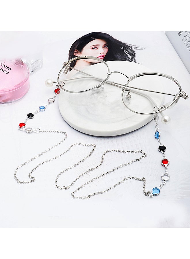 Generic Beaded Eyeglasses Chain With 2-Piece Silicone Anti-Slip Ring - Image 3