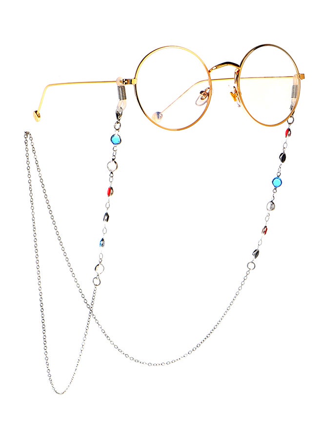 Generic Beaded Eyeglasses Chain With 2-Piece Silicone Anti-Slip Ring - Image 2