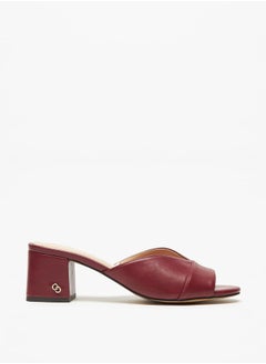 Celeste Women's Textured Slip-On Sandals with Block Heel  - Image 3