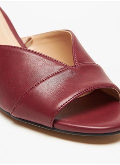 Celeste Women's Textured Slip-On Sandals with Block Heel  - Image 5