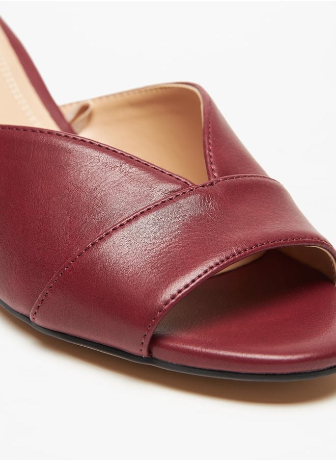 Celeste Women's Textured Slip-On Sandals with Block Heel  - Image 5