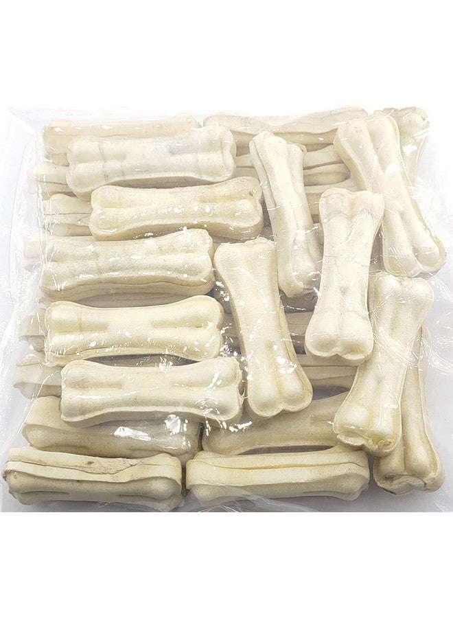طعام الكلاب Milky Chews Knotted Bone Dog Treat بحجم 5 بوصات من الكالسيوم وعظام الجلد الخام (15 قطعة)، - Image 1