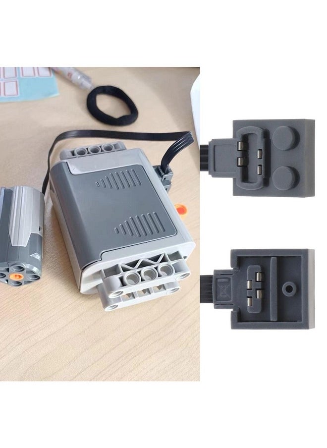 Micro Traders Micro Traders 2PCS Extension Cables Compatible with Lego 8870 Light Switch 8869 Technic Power Functions Extension Wire Cord Connector for Bricks Building Blocks Toy 25cm  - Image 3