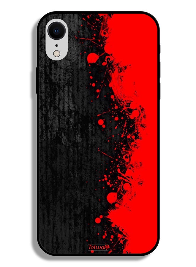 Tolwak Apple iPhone XR Protective Case Paint Abstract Pattern - Image 2