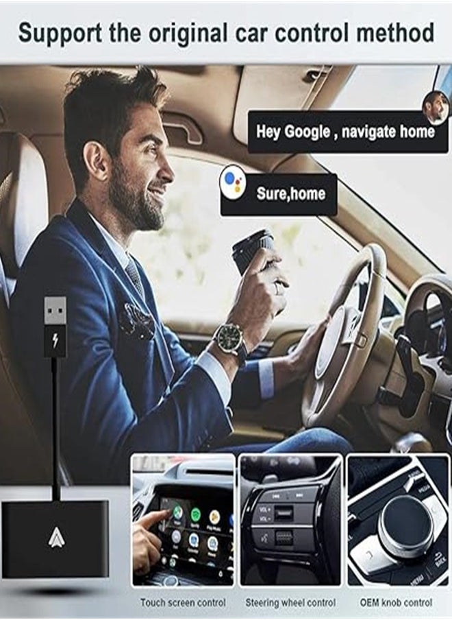 Generic Wireless receiver for Android Auto, adapter turns the original wired car into a wireless car wifi navigation car box (black)  - Image 4