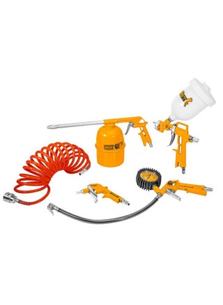 INGCO 5 Pc Air Compressor Tool Set With 4 Meter Hose,Spray Gun,Tire Inflator,Blow Gun,and Washing Gun,Yellow,AKT0053 - pzsku/ZF7548A664408A5746E8DZ/45/_/1646920254/c8e00996-fc85-449a-9694-9229625c2a1a