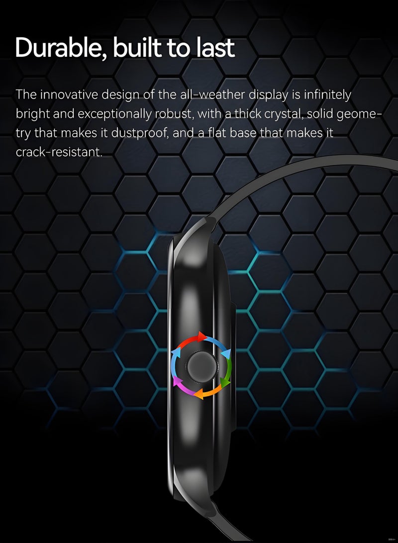 Bonic Smartwatch - Business Smartwatch, Waterproof Fitness Watch, Bluetooth Call, Men's Smartwatch, Zinc Alloy Vacuum Plated, Heart Rate Monitor, Women's Smartwatch - Image 3