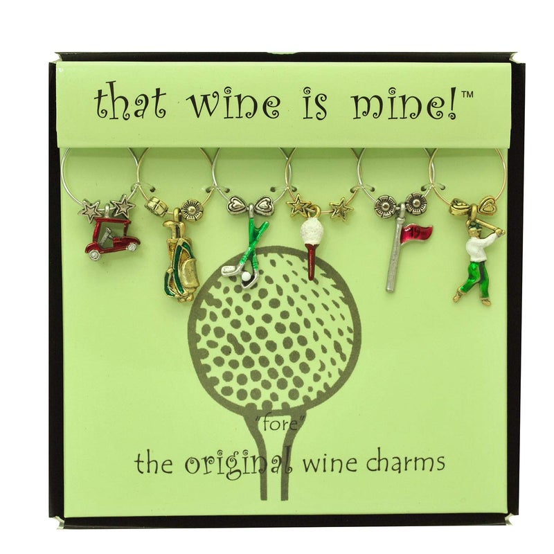 Wine Things Painted Fore Wine Charms, Zinc Alloy Wine Glass Tags for Stem Glasses, Drink Markers Identifiers for Parties, Tastings, and Entertaining, Multicolor, Set of 6 - Image 5