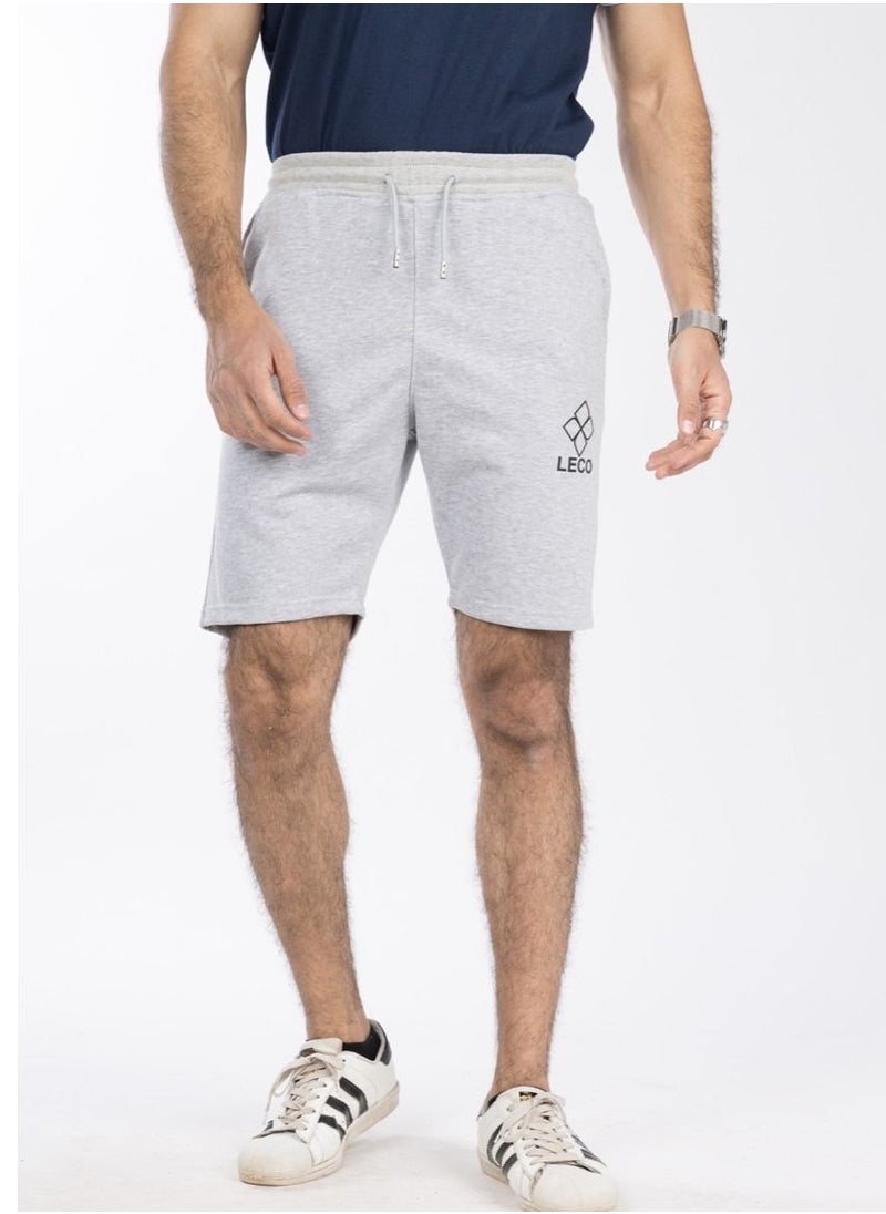 lecoo Men's Milton cotton shorts - for going out, for clubs and for home - with elastic band and drawstring closure - anti-pilling - with 2 front pockets  - Image 4
