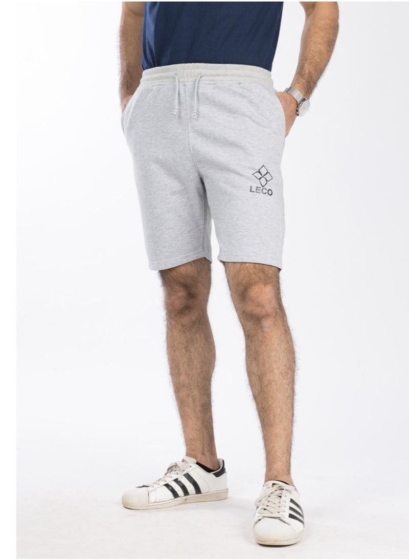 lecoo Men's Milton cotton shorts - for going out, for clubs and for home - with elastic band and drawstring closure - anti-pilling - with 2 front pockets  - Image 5