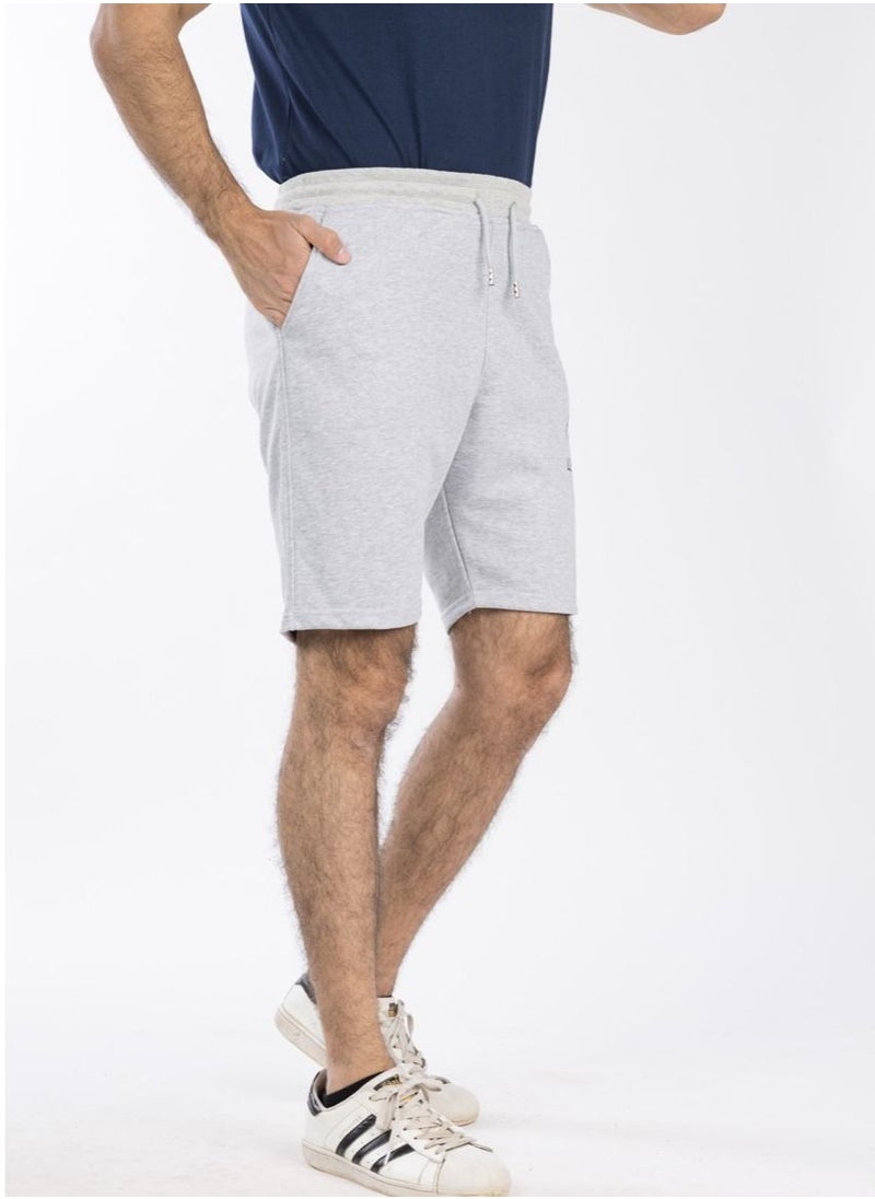 lecoo Men's Milton cotton shorts - for going out, for clubs and for home - with elastic band and drawstring closure - anti-pilling - with 2 front pockets  - Image 3