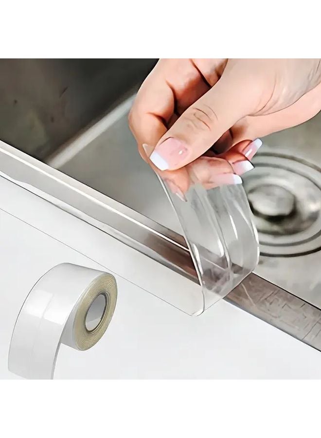 Clear Kitchen Bathroom Sealant Tape Self Adhesive Gap Filler 19685 Inch 15 Inch - Image 1