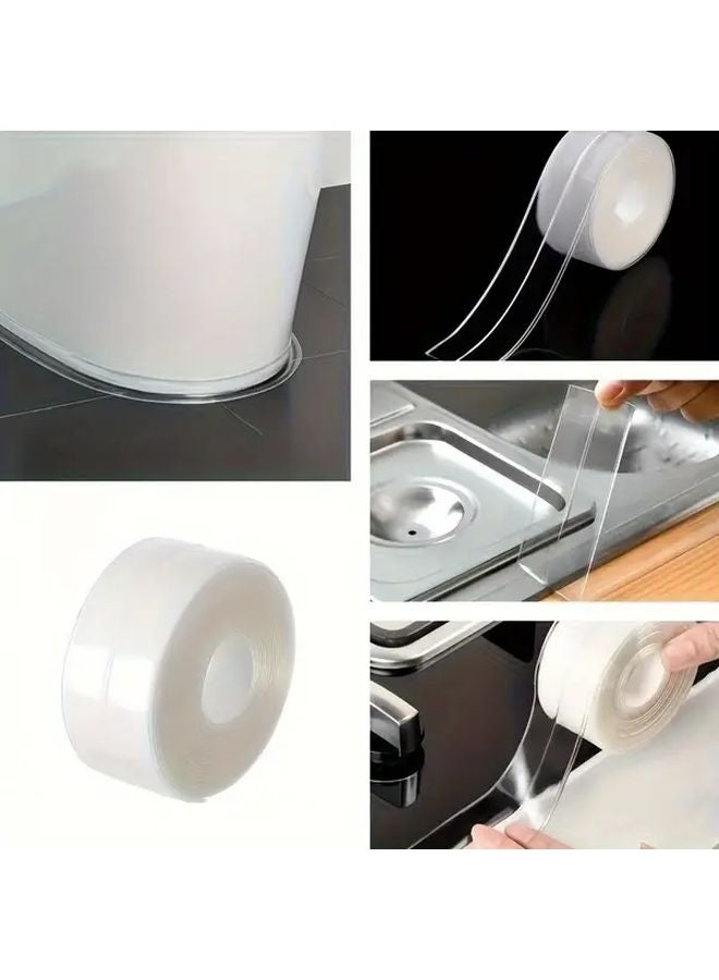 Clear Kitchen Bathroom Sealant Tape Self Adhesive Gap Filler 19685 Inch 15 Inch - Image 3