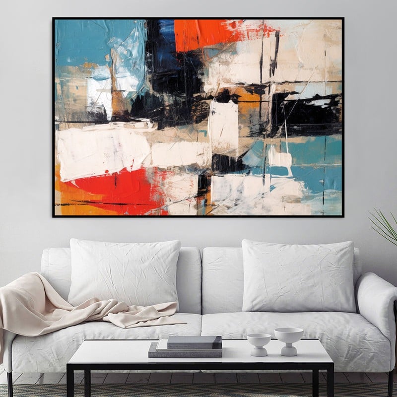 Marktna Canvas painting with a fine art design and a hollow frame, measuring (70×50), one piece - Image 1