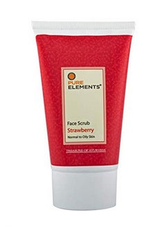Pure Elements Strawberry Face Scrub - Skin Lightening & Softening - 100 Gm  - Image 1
