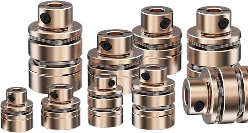 Flange Coupling LED D26L26/35 Flexible Motor Shaft Coupler Aluminium Diaphragms Universal Joint for 3D Printer Cardan Rc(LED1-B-D26L26-4X8) - Image 2
