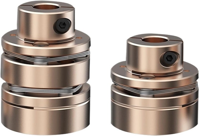 Flange Coupling LED D26L26/35 Flexible Motor Shaft Coupler Aluminium Diaphragms Universal Joint for 3D Printer Cardan Rc(LED1-B-D26L26-4X8) - Image 1