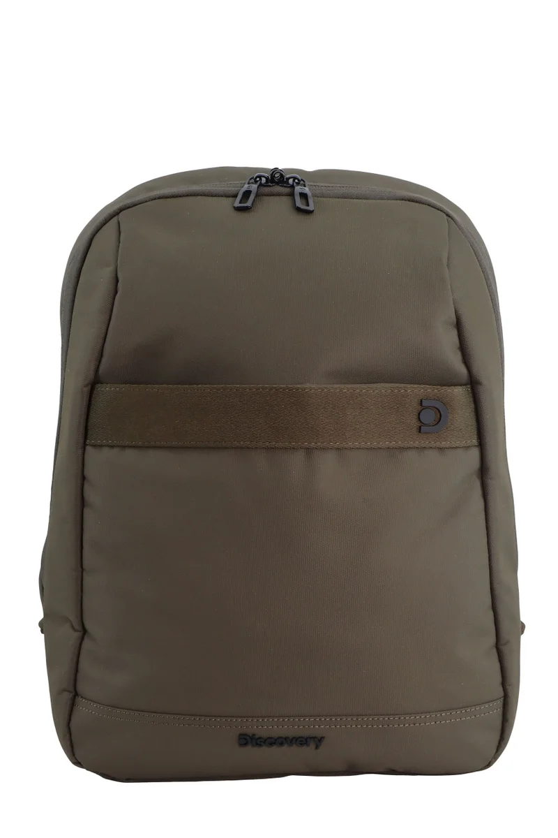 Discovery Discovery Downtown Backpack 11L – Khaki |Compact RPET Backpack with RFID Protection & Luggage Strap