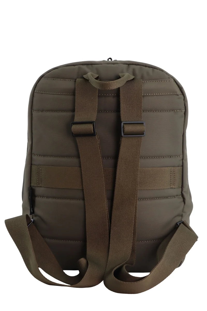 Discovery Discovery Downtown Backpack 11L – Khaki |Compact RPET Backpack with RFID Protection & Luggage Strap