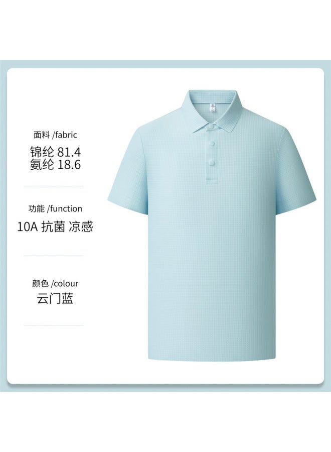 Waffle Quick-Dry Summer Golf Polo Shirt Custom Top for Men and Women