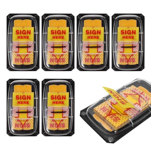 Quxddy 300Pcs Sign Here Tabs Stickers Sign Here Post Its Flags Tabs Flags Arrow Sticky Notes Page Markers Tabs Notary Supplies for Office School Notebook Note Book Notarization (300) - Image 1