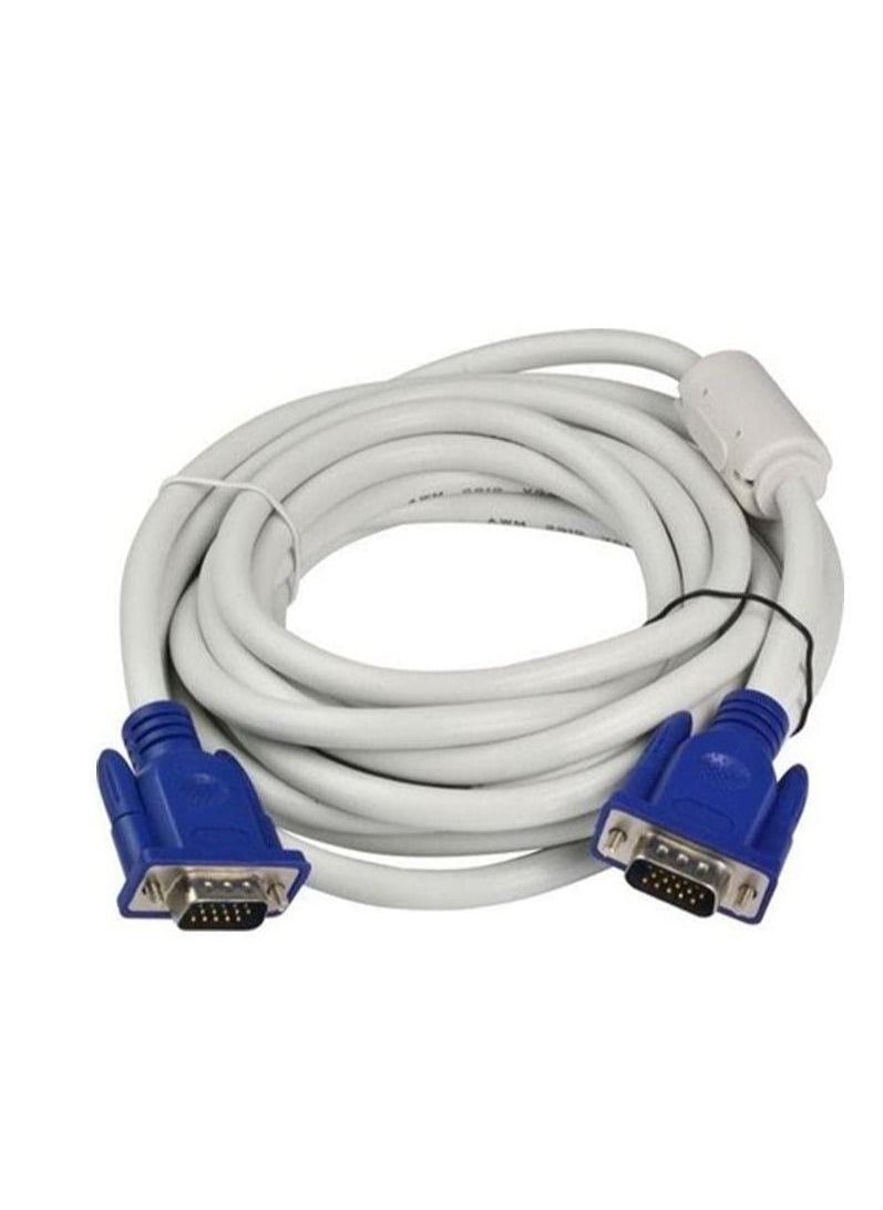 Ntech NTECH VGA to VGA Cable Male to Male White/Blue 20 Meters  - Image 4