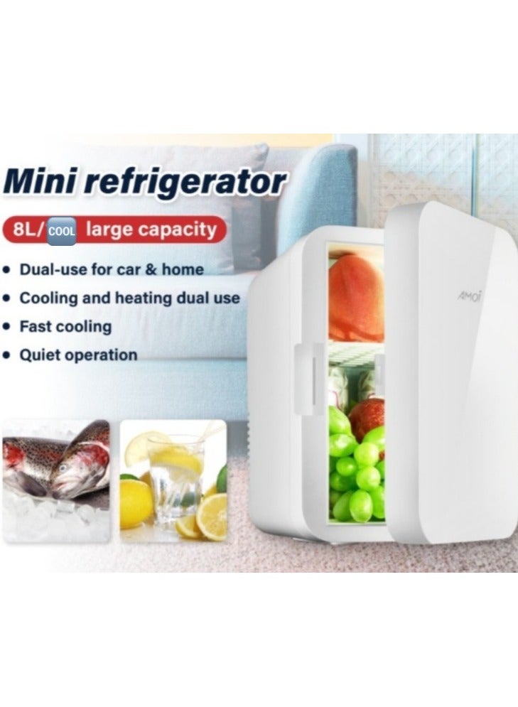 Amoi Mini Refrigerator – 8L Large Capacity, Dual-Use for Car & Home  - Image 2