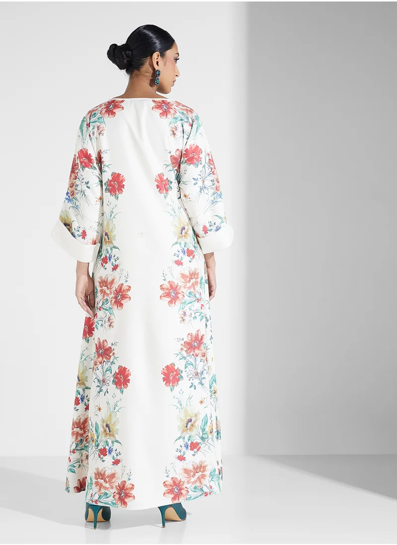 Khizana Floral Print Dress