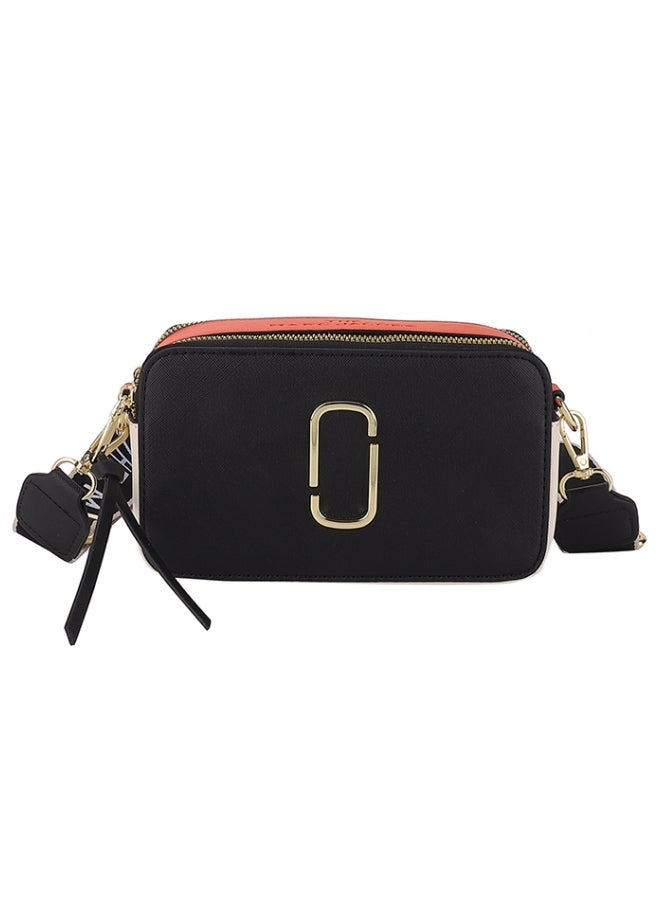 Women's Versatile PU Leather Shoulder Bag, Ladies Portable Camera Bag Crossbody Bag Sling Bag Side Bag Carry Bag, Retro Contrasting Small Square Bag Handbag Satchel Bags for Girls/College Students  - Image 1