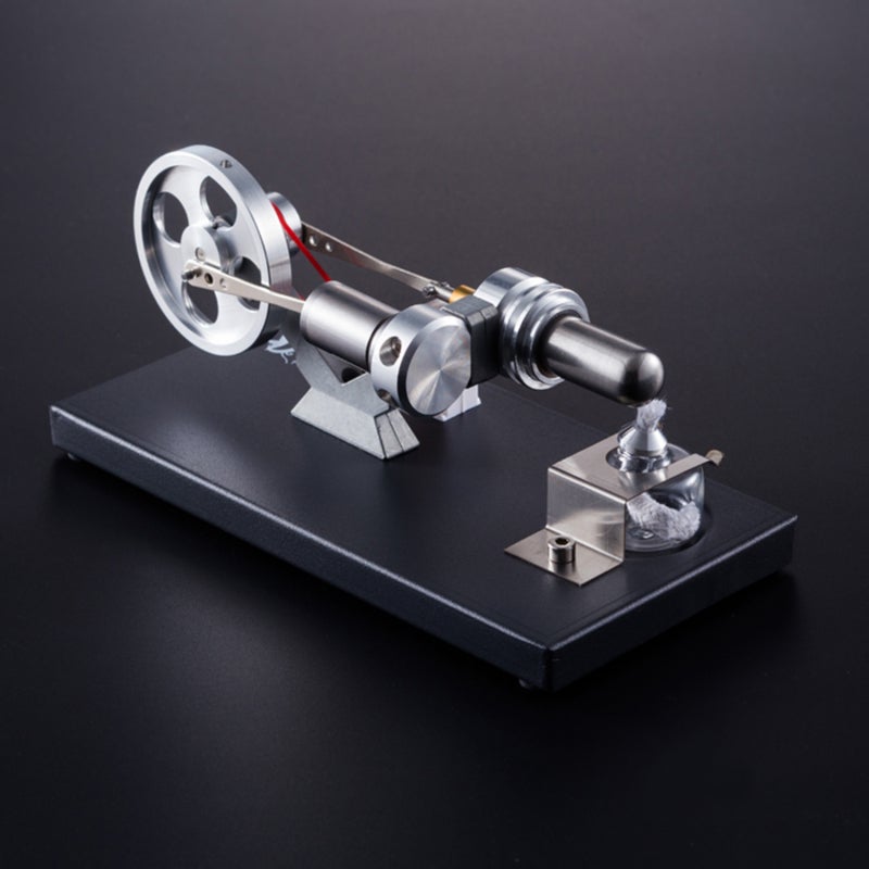 Electric Generator: 4Pcs LED Lights - Metal Base Zinc Alloy Aluminum Stainless Steel Brass Sleeve for Classroom Teaching Laboratory Experiment Physics Learning - Image 5
