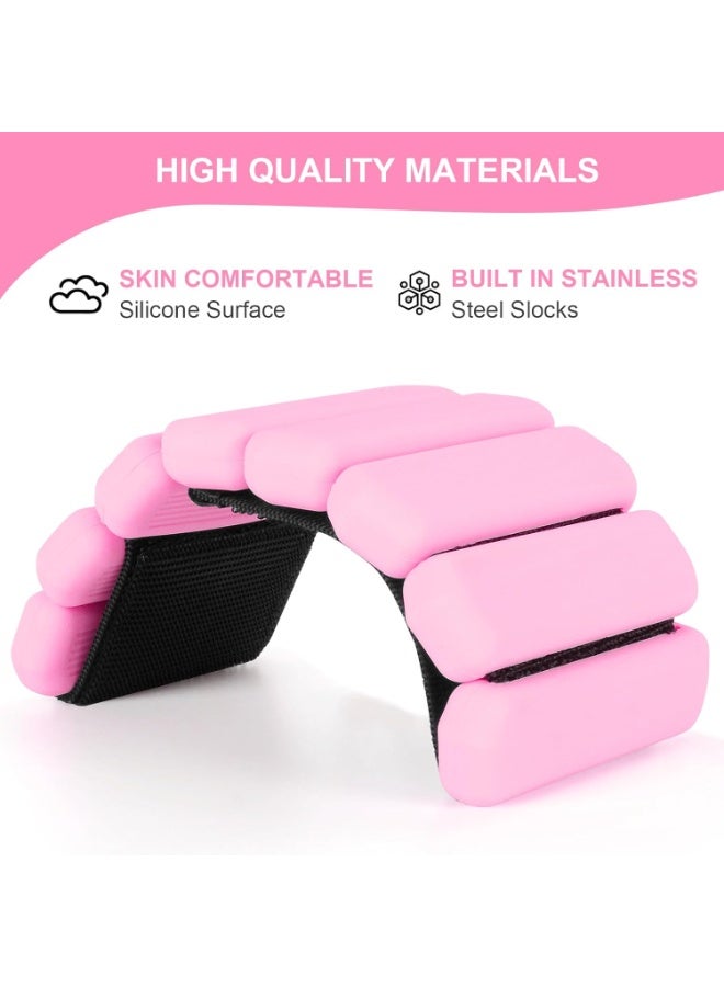 ديوتي زوج واحد من أوزان المعصم والكاحل السيليكونية القابلة للتعديل، أساور لياقة بدنية ناعمة مقاومة للتعرق، مناسبة للمشي واليوغا والبيلاتس والتمارين اليومية (زوج واحد رطل / 0.5 رطل للواحدة) - Image 3