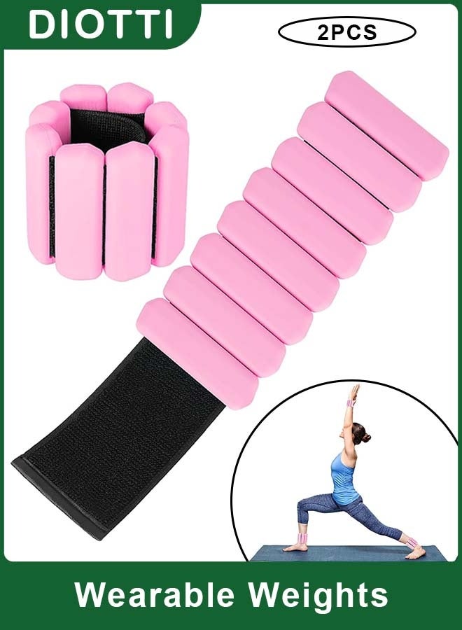 ديوتي زوج واحد من أوزان المعصم والكاحل السيليكونية القابلة للتعديل، أساور لياقة بدنية ناعمة مقاومة للتعرق، مناسبة للمشي واليوغا والبيلاتس والتمارين اليومية (زوج واحد رطل / 0.5 رطل للواحدة) - Image 1