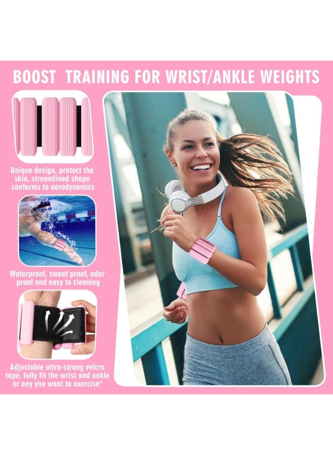 ديوتي زوج واحد من أوزان المعصم والكاحل السيليكونية القابلة للتعديل، أساور لياقة بدنية ناعمة مقاومة للتعرق، مناسبة للمشي واليوغا والبيلاتس والتمارين اليومية (زوج واحد رطل / 0.5 رطل للواحدة) - Image 2