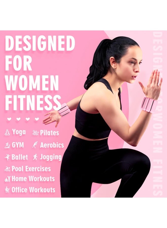 ديوتي زوج واحد من أوزان المعصم والكاحل السيليكونية القابلة للتعديل، أساور لياقة بدنية ناعمة مقاومة للتعرق، مناسبة للمشي واليوغا والبيلاتس والتمارين اليومية (زوج واحد رطل / 0.5 رطل للواحدة) - Image 5