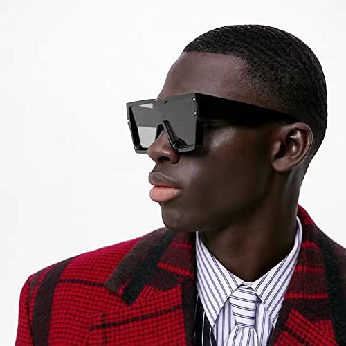 KENBO Oversized Sunglasses for Women Men Trendy Square Sun Glasses One Piece Lens Big Sunglasses - Image 3