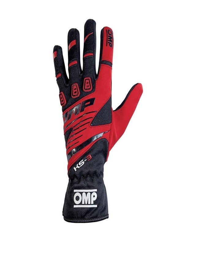 OMP ompkk02743e175 X XS KS-3 Gloves MY2018 Black/W./Blue sz xxs - Image 1