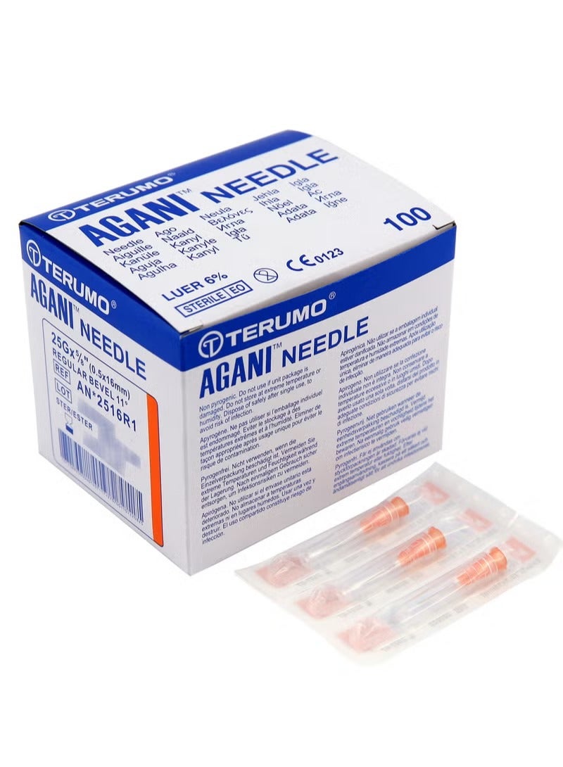 Terumo Agani Needle 25G x 5/8 (0.5 x 16mm) 100s Box - Image 3