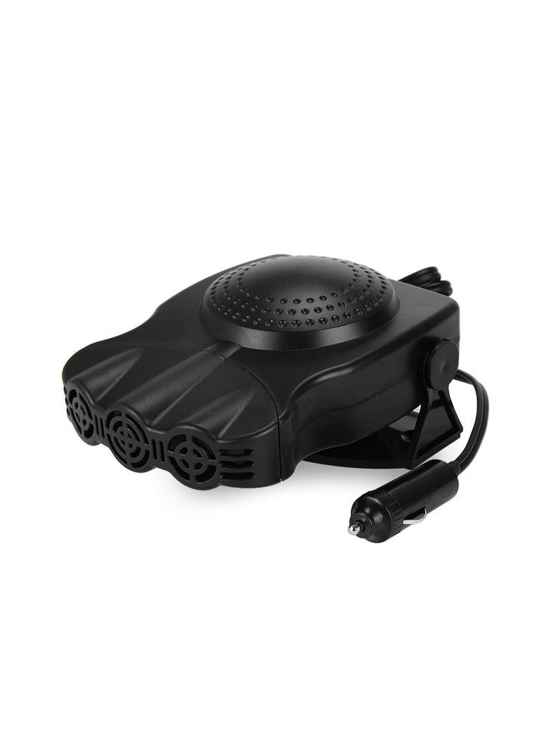 Loquat 12V 150W Car Vehicle Cooling Fan Warm Hot Heater Defroster Demister 2 in 1 Portable Car Van Heater(Black) - Image 1