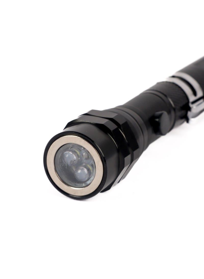 LUSTER - Extendable led flashlight with hanging clip and strong magnetic base - Image 1