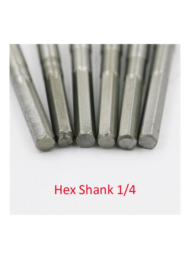 NIBEMINENT 6-Piece Flat Wood Drill Sets Silver - Image 3