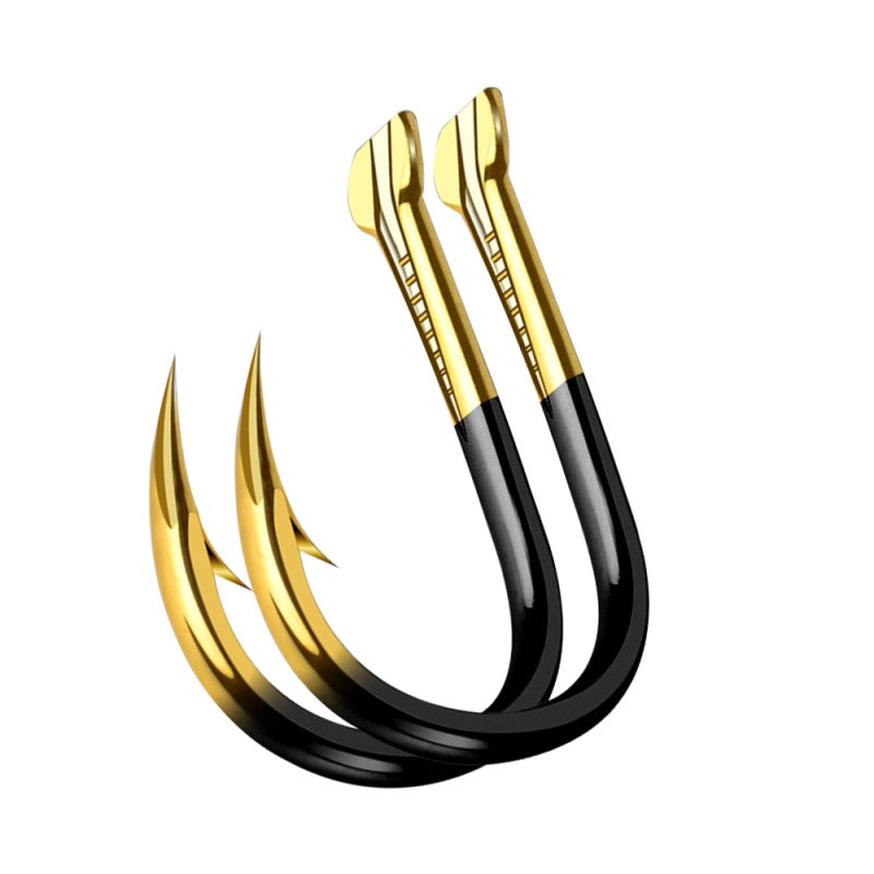 Fishing Hooks: 14 Tungsten Alloy Hooks - Barbed Design For Firm Fish Grip, 15 Sizes Available For Freshwater And Saltwater Angling Enthusiasts - Image 1