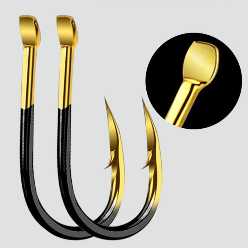 Fishing Hooks: 14 Tungsten Alloy Hooks - Barbed Design For Firm Fish Grip, 15 Sizes Available For Freshwater And Saltwater Angling Enthusiasts - Image 5
