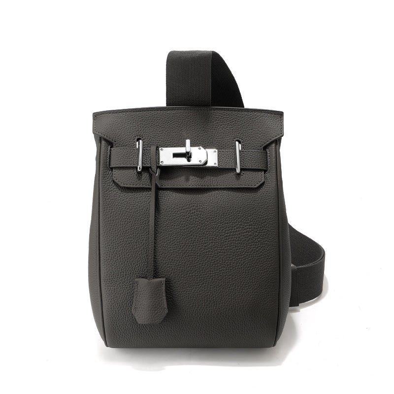 Genuine Leather Chest Bag H Brand Unisex Bag Togo First Layer Cowhide Hac a Dos Kelly Shoulder Crossbody Bag Large Capacity - Image 1
