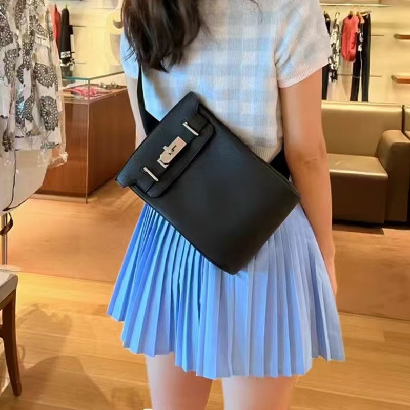 Genuine Leather Chest Bag H Brand Unisex Bag Togo First Layer Cowhide Hac a Dos Kelly Shoulder Crossbody Bag Large Capacity - Image 3