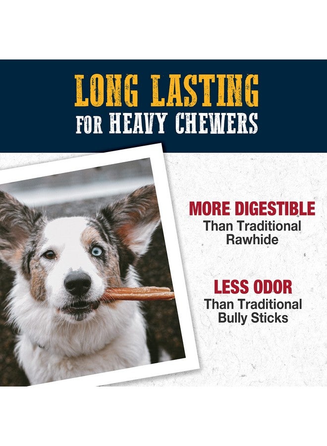 كاديت أعواد جلد البقر للكلاب الصغيرة - فطيرة لحم بقري طبيعية بالكامل، عالية البروتين، قليلة الدهون، طويلة الأمد، خالية من الحبوب والجلد الخام للكلاب التي تمضغ بقوة، صغيرة (9 قطع) - Image 4
